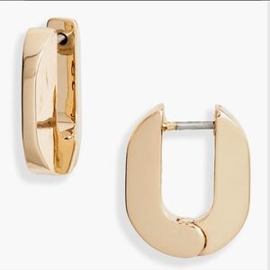 Jenny Bird Toni Huggie U-Link Earrings, Gold